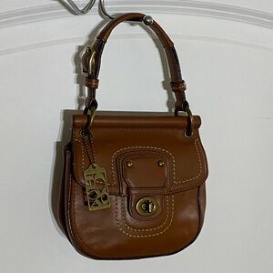 Coach Tan Leather Satchel